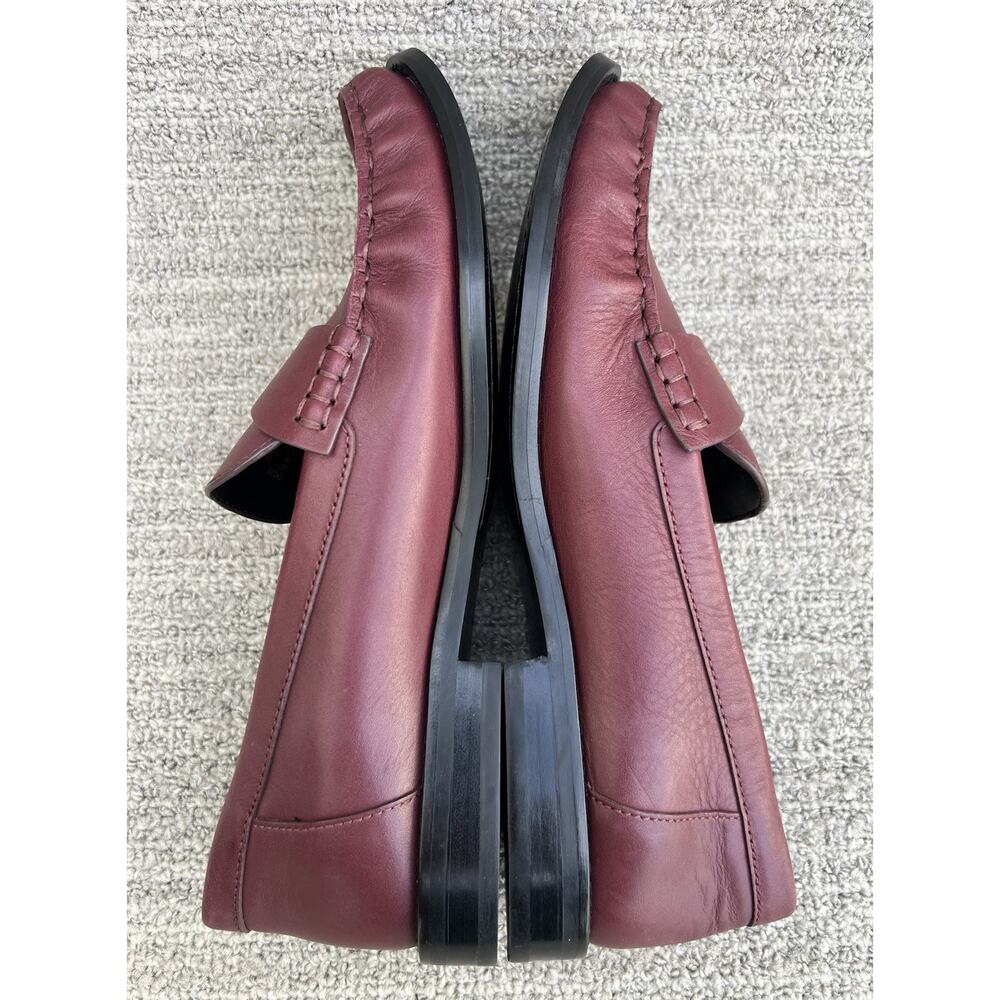 COACH Jolene 13MM Burgundy Leather Loafers Women's Size 9 US NEW - Picture 14 of 16